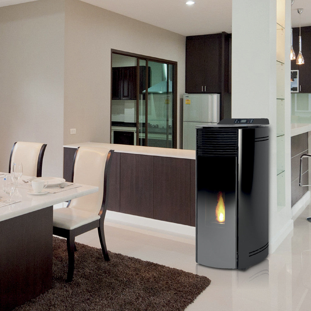 Jessica 13 Idro Black Line - Laminox - Termostufa a Pellet Idraulica - 13 kW, 330 m³